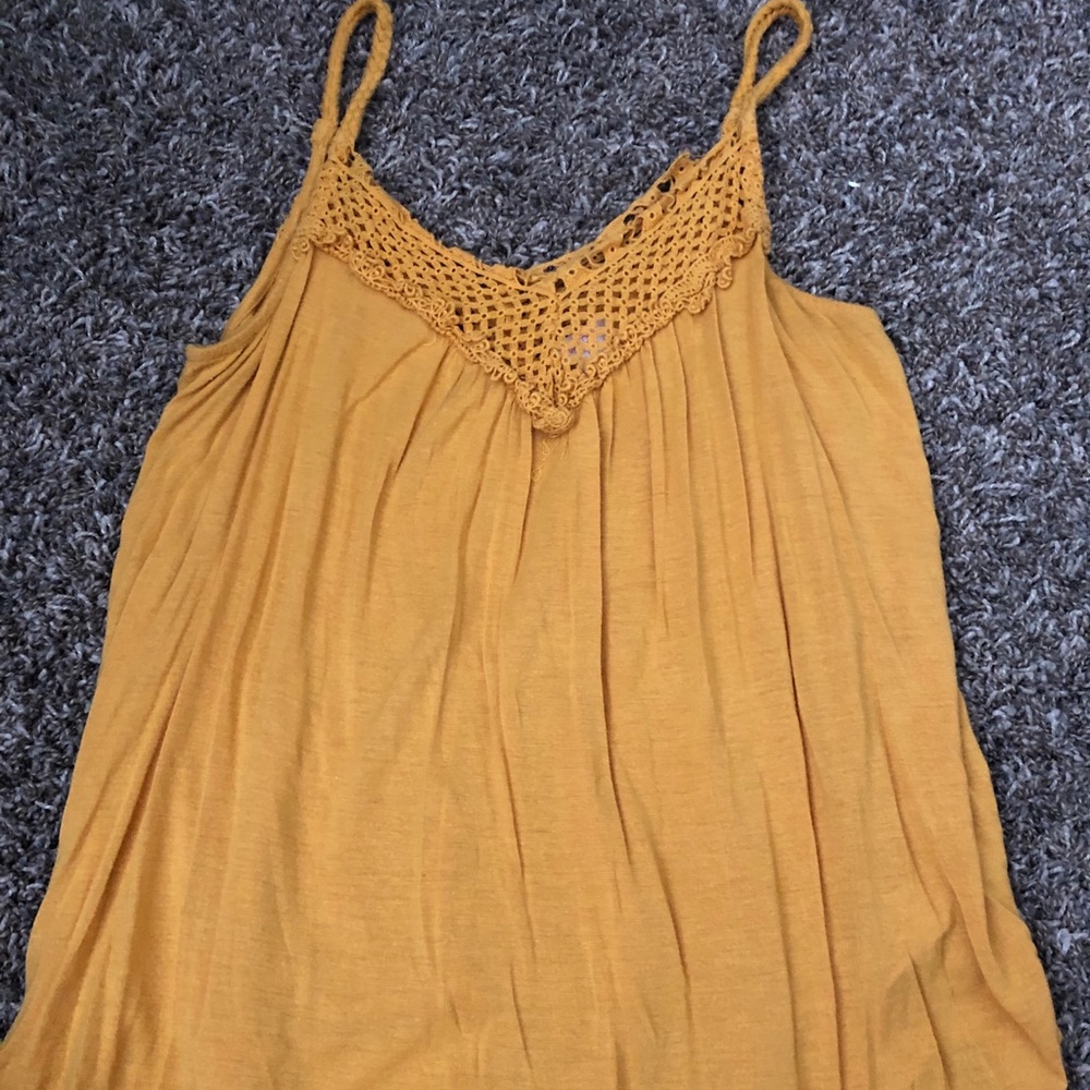 Summer Yellow Tank Top